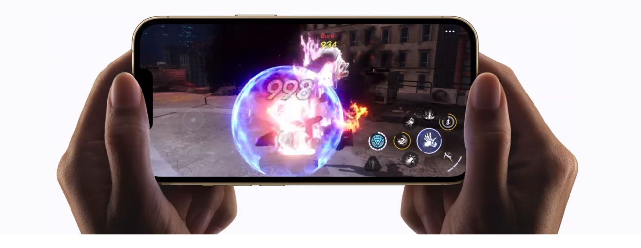 iPhone 13 Pro is used to play games